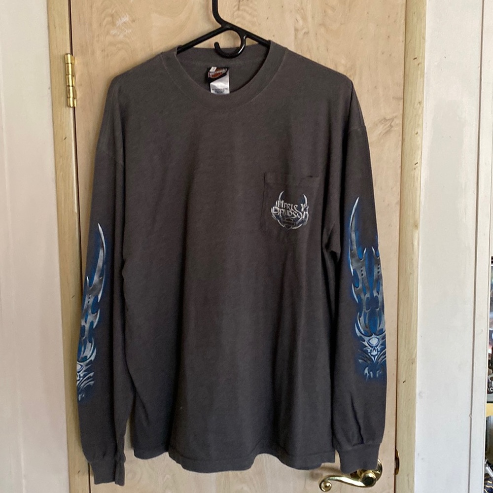 Harley Davidson long sleeve T-shirt with top pocket. Spirit of Pittsburg Size XL